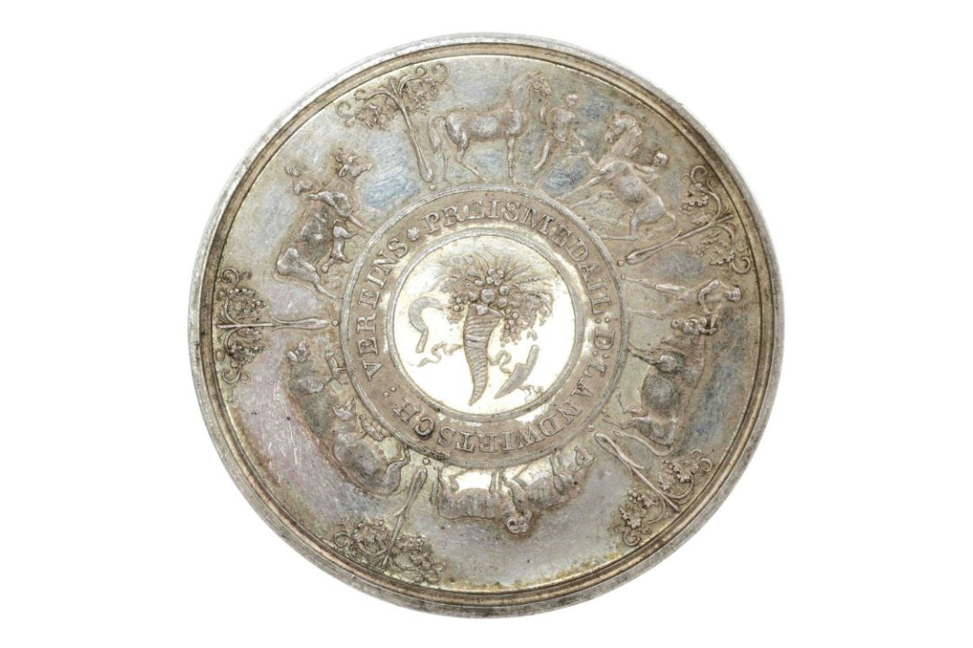 Württemberg – Prämienmedaille des landwirtschaftlichen Vereins,  - Bild 2 aus 2