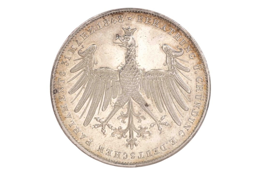 Altdeutschland – Freie Stadt Frankfurt (1372–1866), Doppelgulden 1848 - Bild 1 aus 2