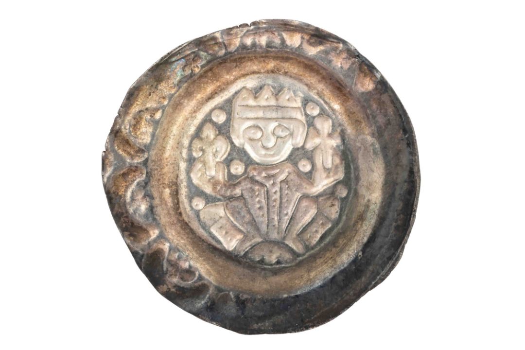 Donauwörth, königliche Münzstätte - Brakteat , Kaiser Heinrich VI., (1190 - 1197), - Bild 2 aus 2