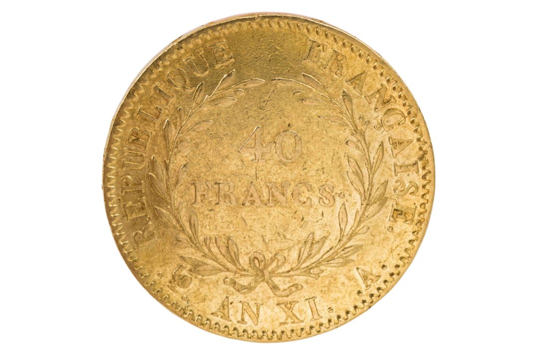 Frankreich /GOLD - Napoleon I. (1805-1814) 40 Francs AN XI (1802)-A - Bild 2 aus 2