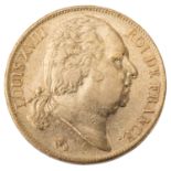 Frankreich - Ludwig XIII. (1815-1824) 20 Francs 1822-A 