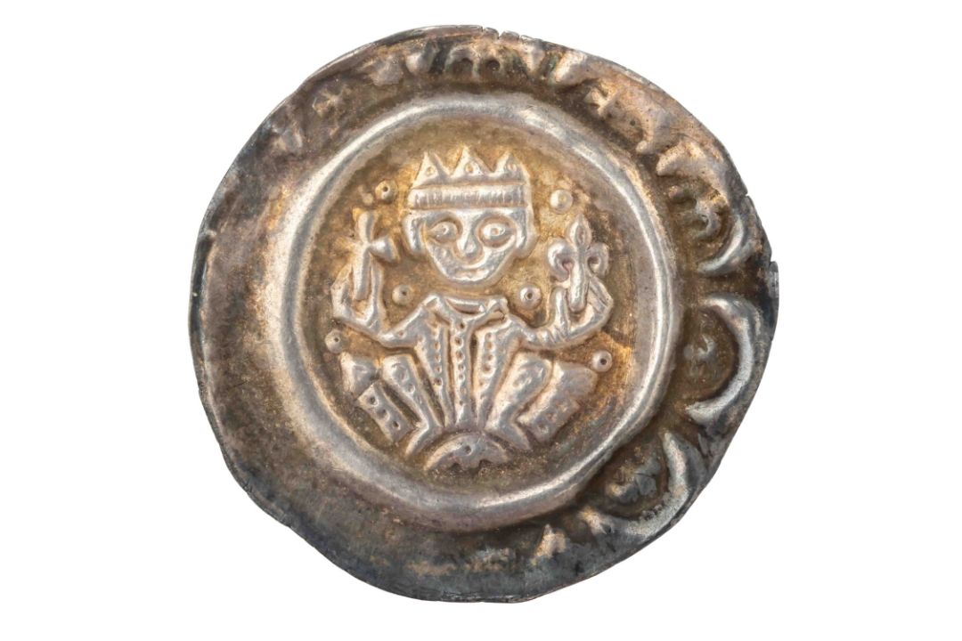 Donauwörth, königliche Münzstätte - Brakteat , Kaiser Heinrich VI., (1190 - 1197), - Bild 1 aus 2