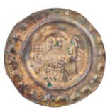 Weingarten - Brakteat um 1240, Abt Hugo von Montfort (1232-1242),
