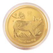 Australien/GOLD – 100 Dollars 2019, „Year of the Pig“,