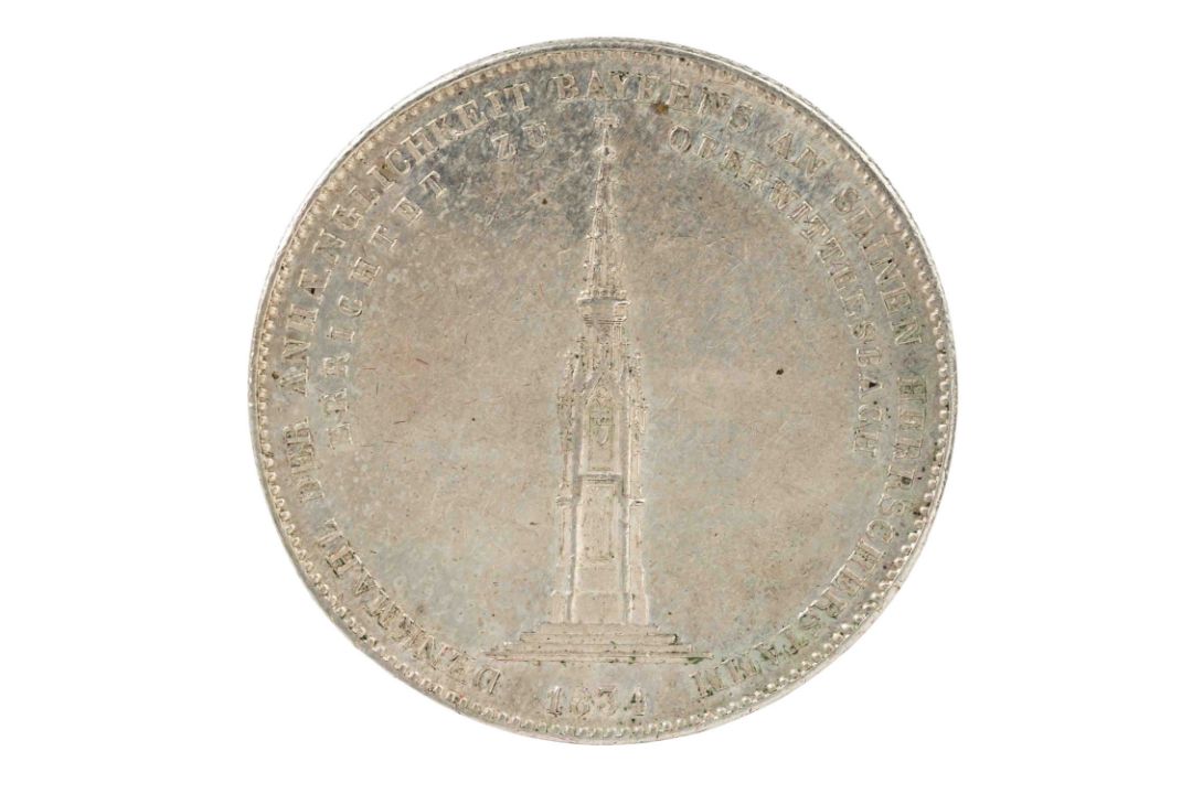 Altdeutschland - Bayern, Ludwig I. (1825-1848) Geschichtstaler 1834, - Bild 2 aus 2