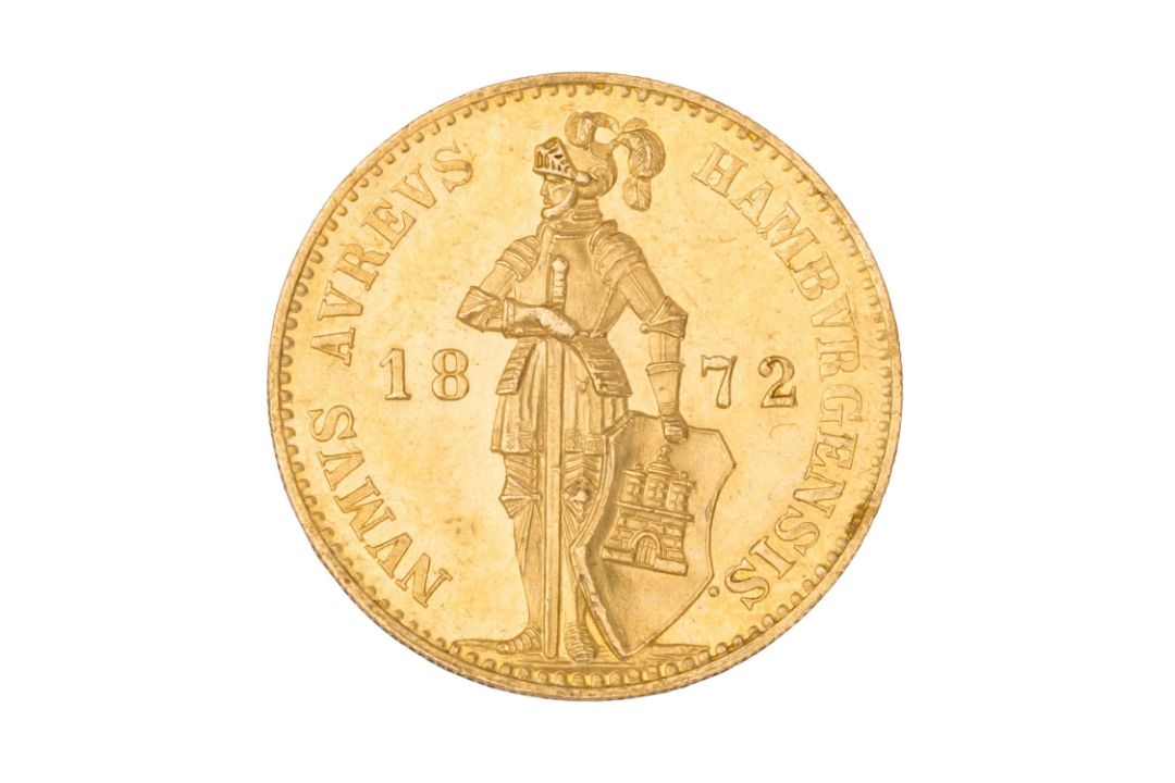 Altdeutschland – Freie und Hansestadt Hamburg, 1 Dukat 1872 - Bild 1 aus 2