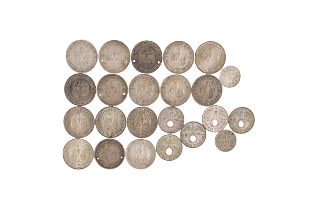 Dt. Kaiserreich bis Deutsches Reich 1933/45/SILBER – Konvolut mit insg. ca. 540g fein, - Bild 4 aus 6