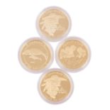 Kanada/GOLD - 4 x 100 Dollars 1988/1989(2x)/1990,