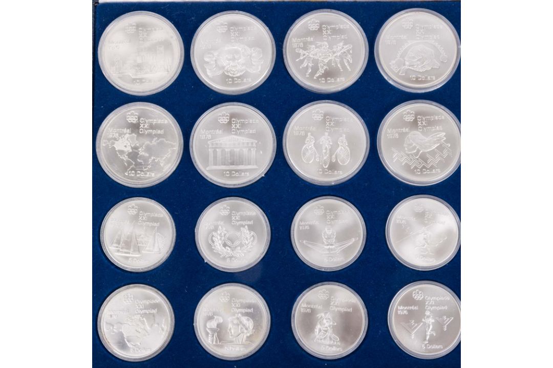 Kanada/SILBERsammlung 14x 5 Dollar & 14x 5 Dollar "Olympiade Montreal 1976" - Bild 2 aus 3