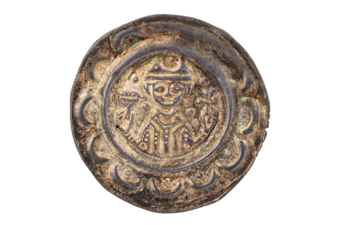 Bistum Augsburg - Brakteat, Udalschalk von Eschenlohe (1184-1202), - Bild 1 aus 2