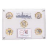USA – Wall Street Collection, 5 × 1 oz Silber 2022