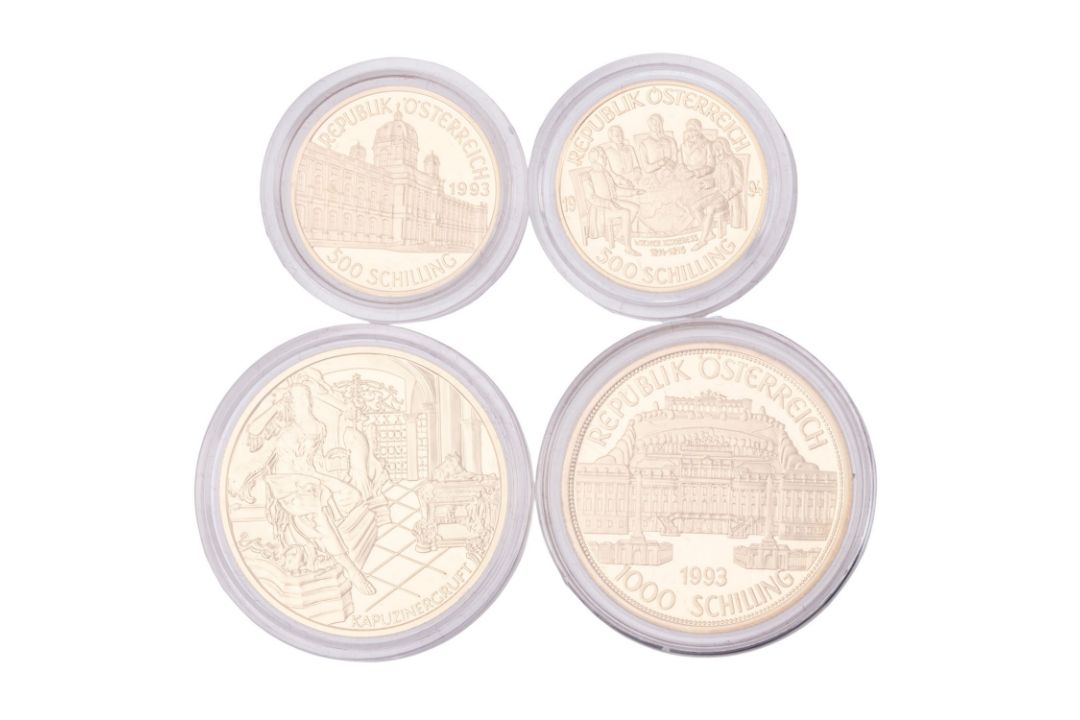 Österreich/GOLD - kleines Konvolut aus 4 Münzen, insg. 48g Feingold, - Bild 2 aus 3