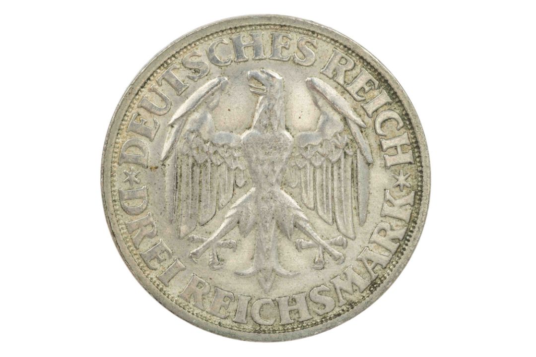 Weimarer Republik - 3 Reichsmark 1928/D, 1000 Jahre Dinkelsbühl, - Bild 2 aus 2