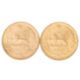 2 x Iran / Gold - 1 Pahlewi 1942-1949/ Teheran, Persischer Löwe, - Bild 1 aus 2