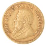 Südafrika / Gold - 1/2 Pfund 1894, Ohm Krüger, ss,