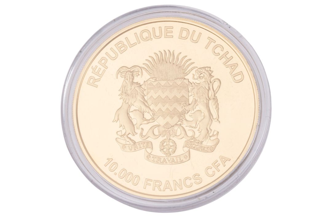 Republik Tschad /GOLD – 2 Unzen Leopard, 10.000 CFA 2023 - Bild 2 aus 3