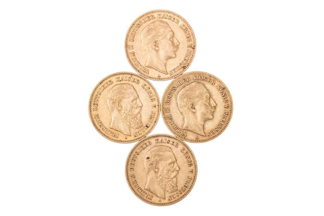 Kleines Preußen-GOLDlot mit 4 Goldmünzen - Bild 1 aus 2
