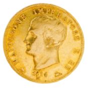 Italien /GOLD - Napoleon I. (1805-1814) 40 Lire 1814-M