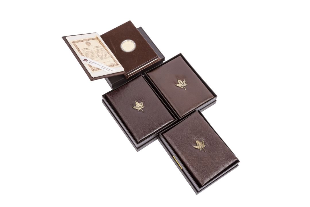 Kanada/GOLD - 4 x 100 Dollars 1988/1989(2x)/1990, - Bild 3 aus 3