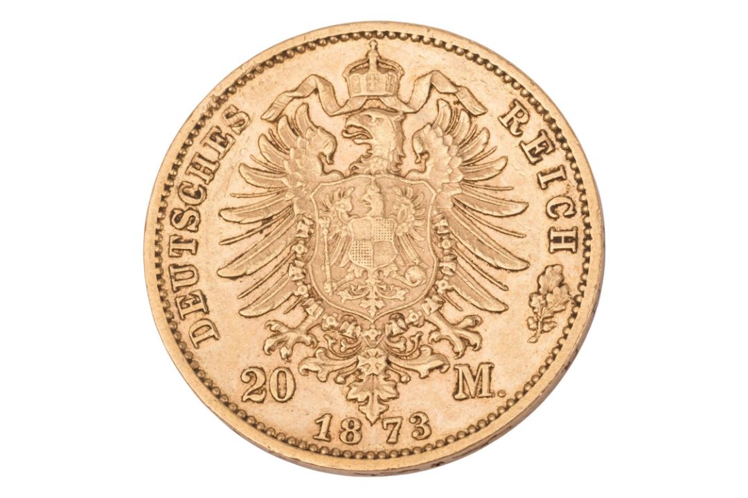 Dt. Kaiserreich /GOLD – Preußen, Wilhelm I. (1861–1888), 20 Mark 1873 B - Bild 2 aus 2