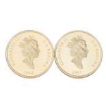 Kanada/GOLD - 2 x 100 Dollars 1997/1998