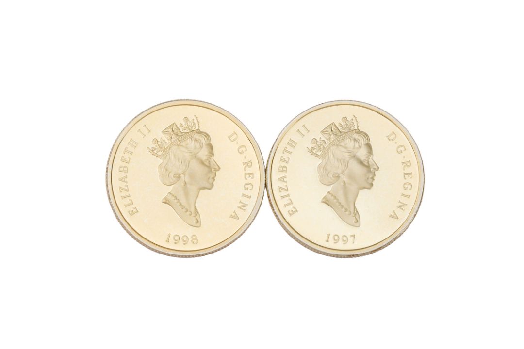 Kanada/GOLD - 2 x 100 Dollars 1997/1998 - Bild 1 aus 3