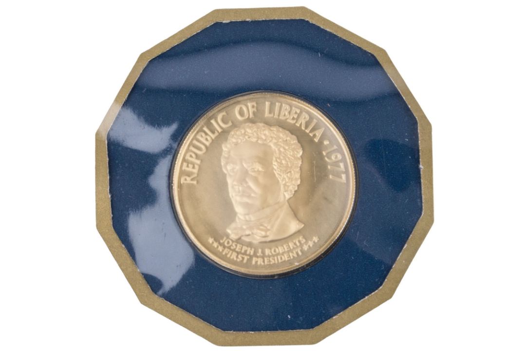 Liberia/GOLD - 100 Dollar 1977, - Bild 1 aus 3