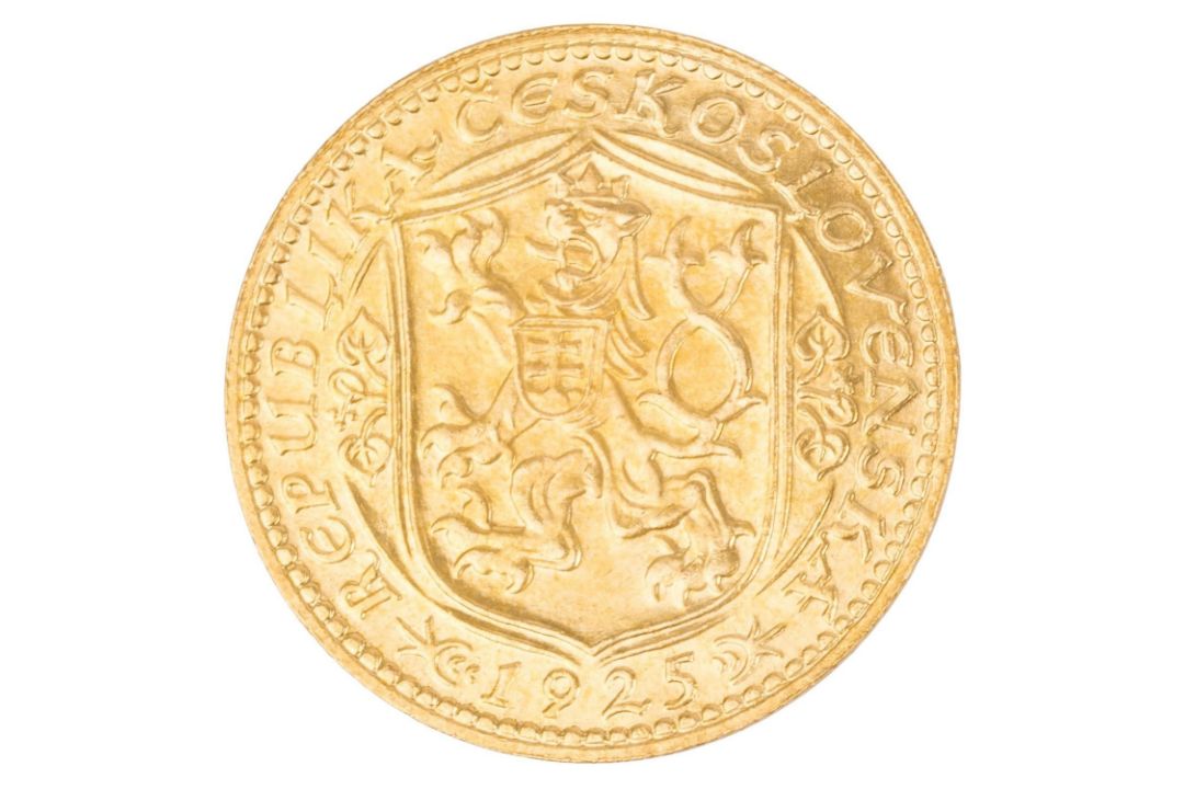 Tschechoslowakei/ Gold - 1 Dukat 1925/ Kremnitz, St. Wenzel, - Bild 2 aus 2