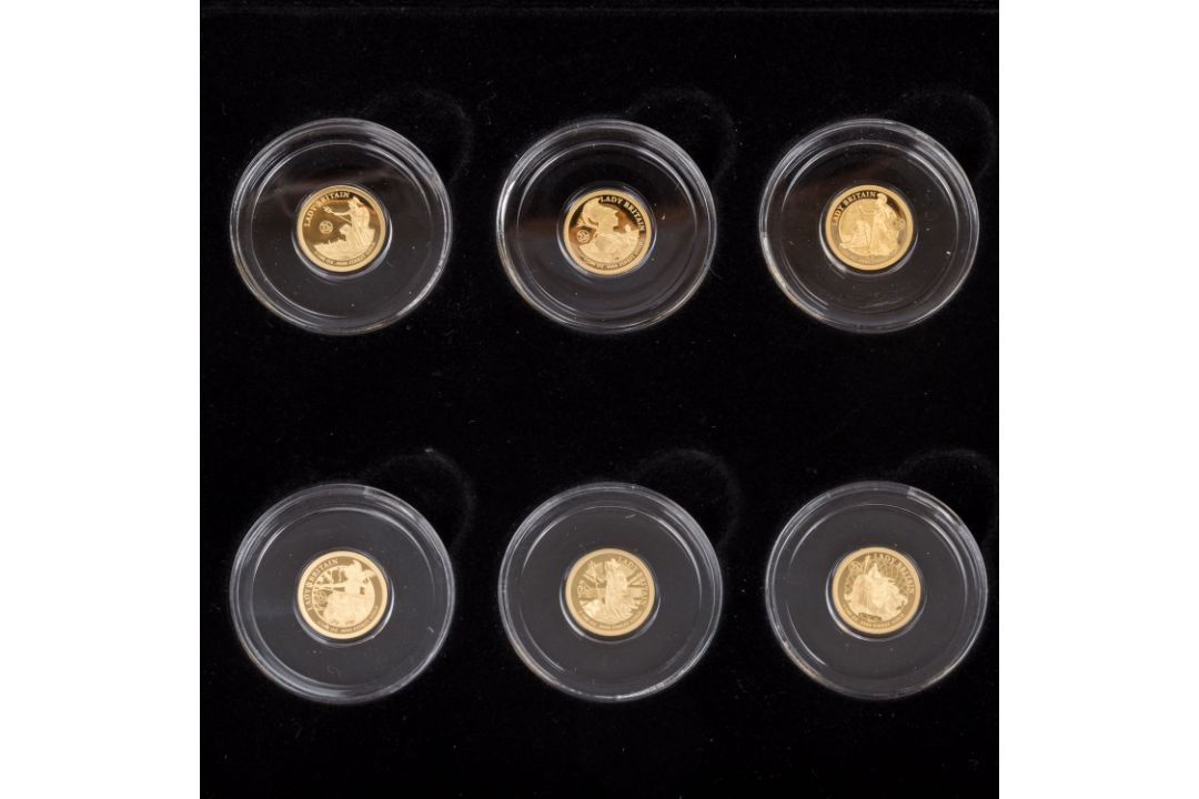 Solomon Islands /GOLD – 35 Jahre Britannia, 35 × 10 $ 2022 à 1/100 Unze - Bild 2 aus 7