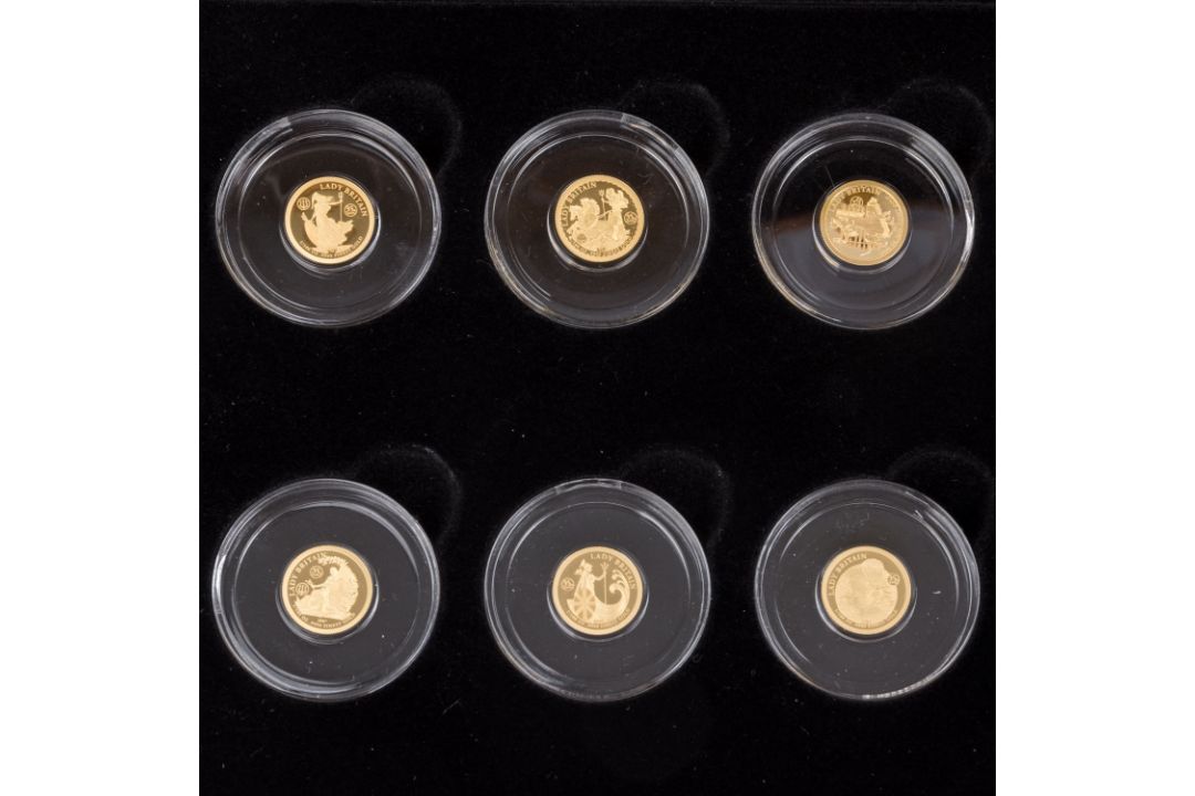 Solomon Islands /GOLD – 35 Jahre Britannia, 35 × 10 $ 2022 à 1/100 Unze - Bild 4 aus 7
