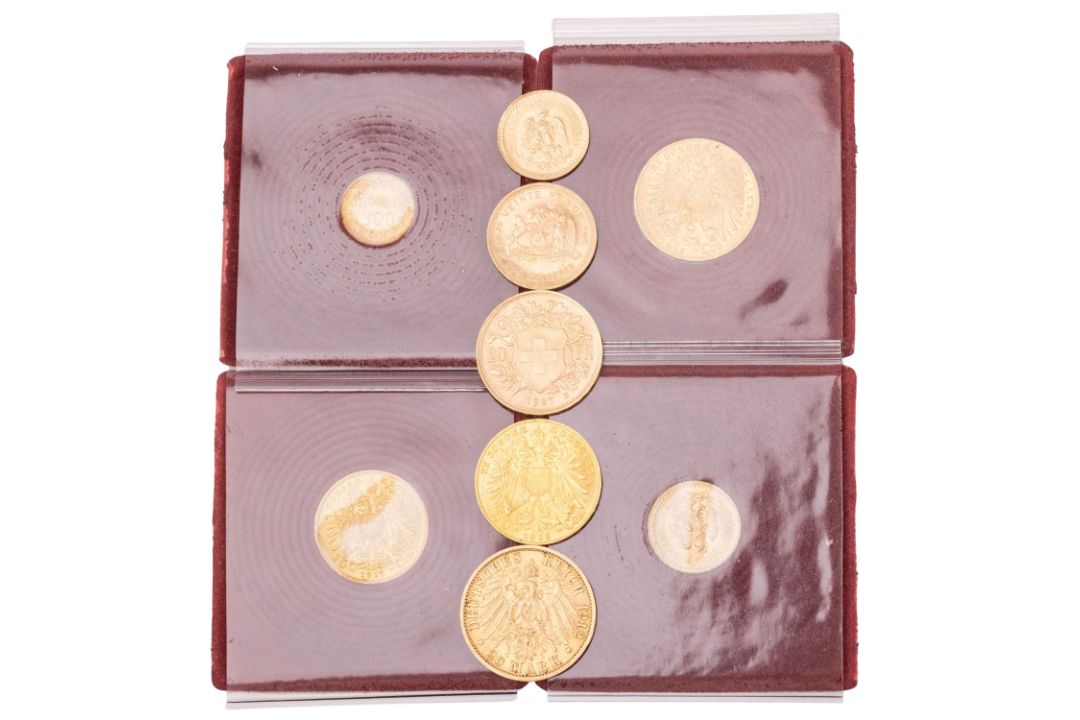 Gemischtes GOLDlot - 9 Münzen mit insg. ca. 34g Feingold, - Bild 2 aus 5