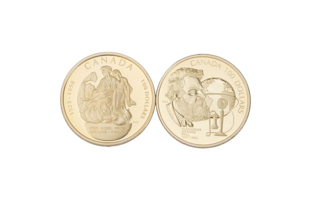 Kanada/GOLD - 2 x 100 Dollars 1997/1998 - Bild 2 aus 3