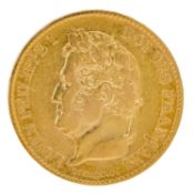 Frankreich /GOLD - Louis-Philippe I. (1830-1848) 40 Francs 1833