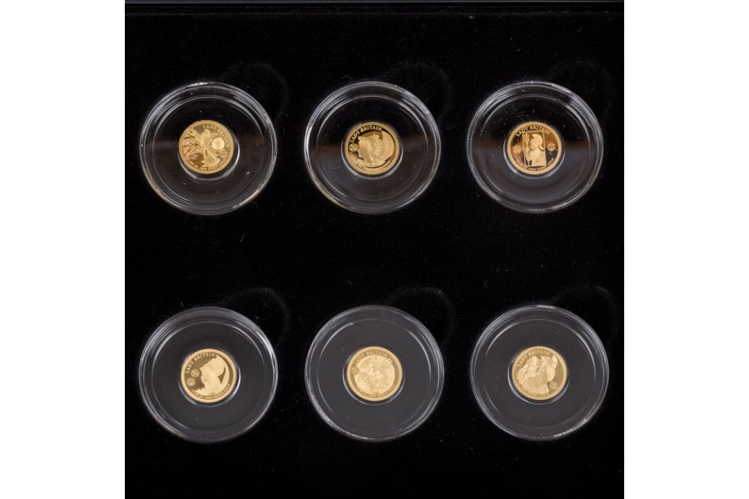 Solomon Islands /GOLD – 35 Jahre Britannia, 35 × 10 $ 2022 à 1/100 Unze - Bild 3 aus 7