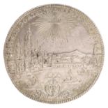 Stadt Frankfurt - Konventionstaler 1772 mit Ansicht der Stadt, 