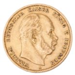 Dt. Kaiserreich /GOLD – Preußen, Wilhelm I. (1861–1888), 10 Mark 1875 A