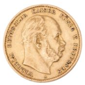 Dt. Kaiserreich /GOLD – Preußen, Wilhelm I. (1861–1888), 10 Mark 1875 A