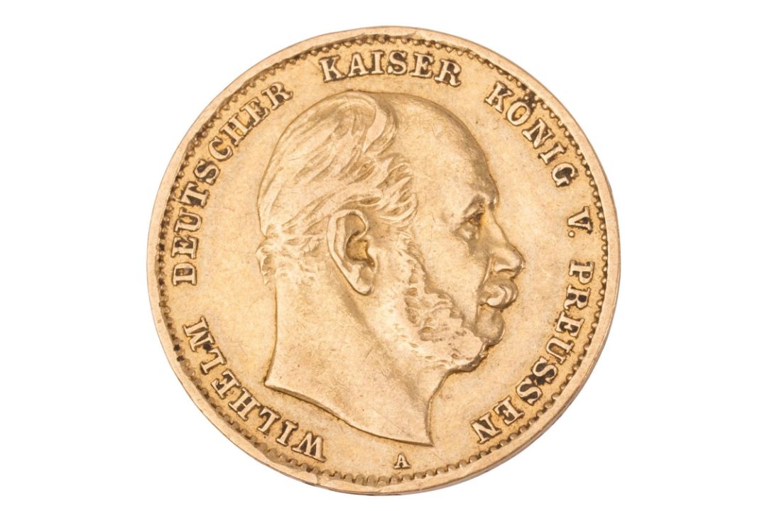 Dt. Kaiserreich /GOLD – Preußen, Wilhelm I. (1861–1888), 10 Mark 1875 A - Bild 1 aus 2