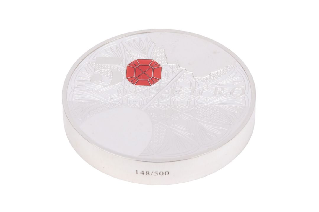 Frankreich /SILBER - 50 EURO 'Baccarat', 5 Unzen 2014  - Bild 3 aus 4