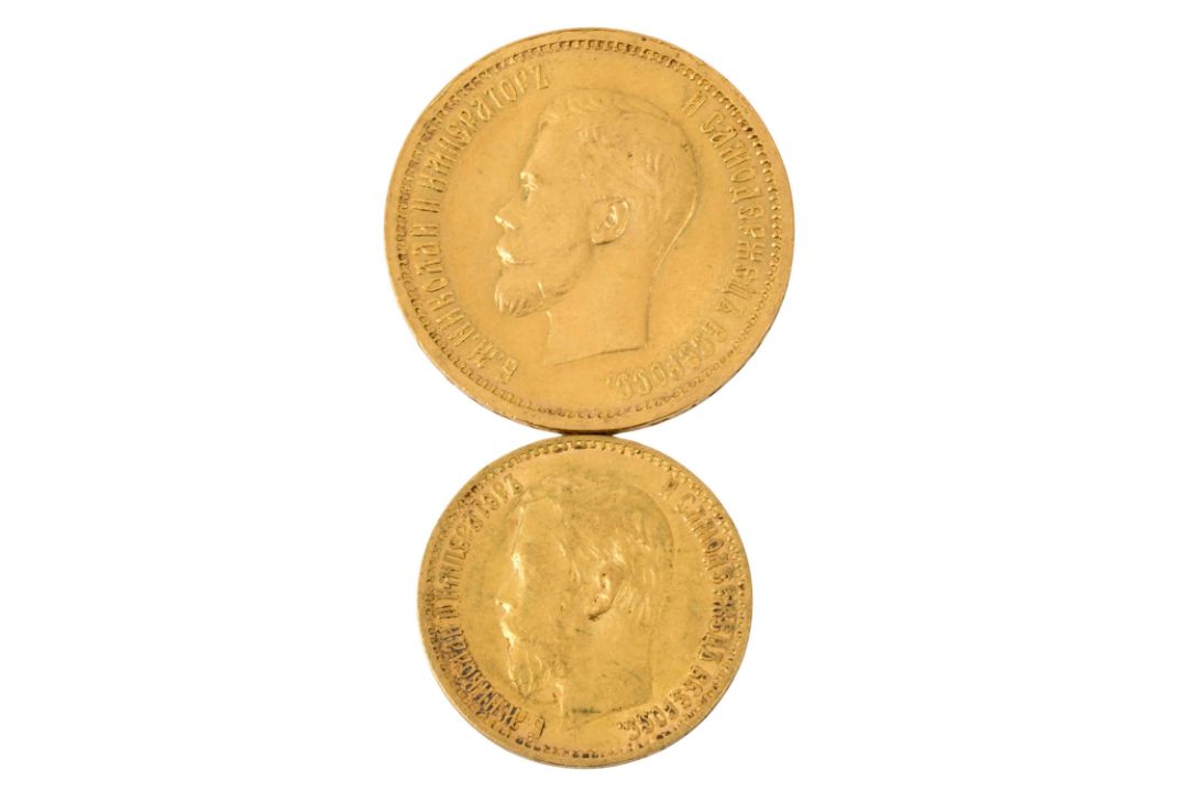 Russland/GOLD - 1x 10 Rubel 1899 und 1x 5 Rubel 1898, Zar Nikolaus II, - Bild 1 aus 2