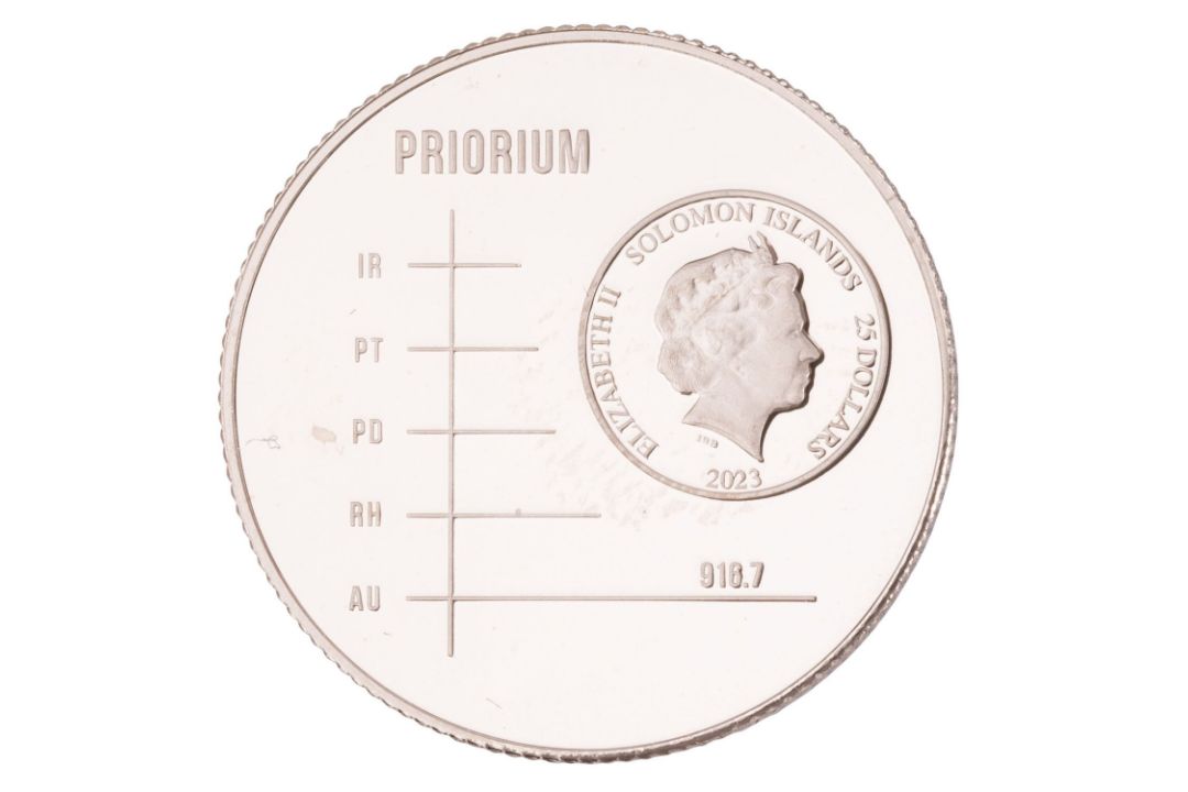 Solomon Islands /GOLD – 25 $, Charles III. „Priorium“ 2023 - Bild 2 aus 3