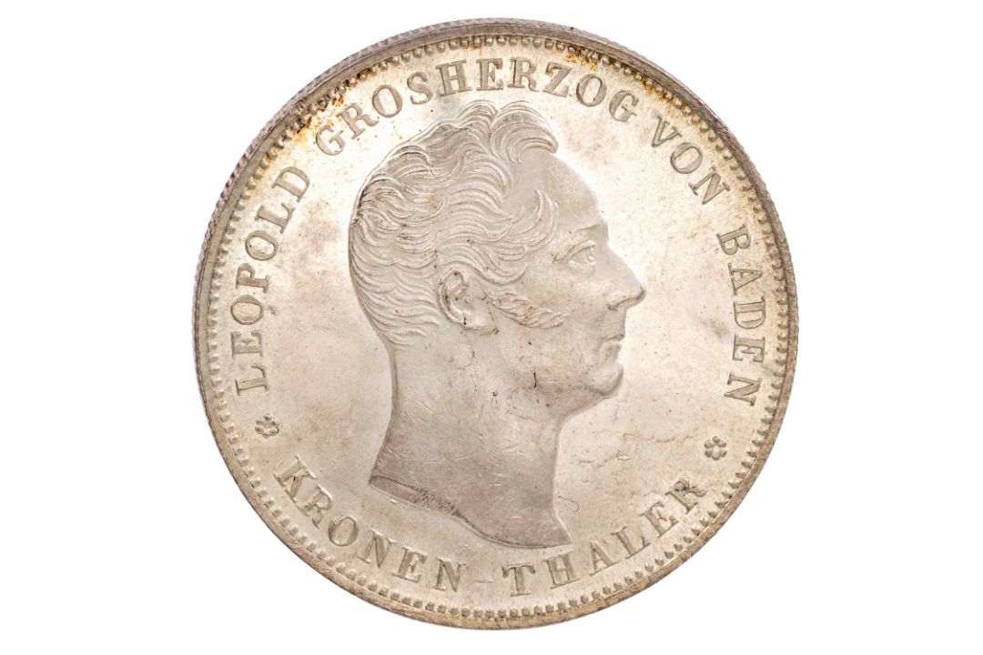 Altdeutschland – Baden, Leopold I. (1830–1852), Kronentaler 1836 - Bild 1 aus 2