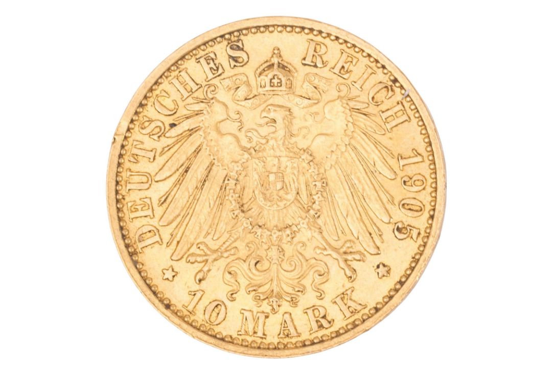 Lübeck/GOLD 10 Mark 1905/A - Bild 2 aus 2