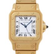 CARTIER Santos Carrée Automatique Ref. 2960, Box und Papiere 1980.