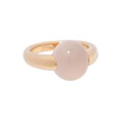 POMELLATO Ring mit Quarzcabochon rosa, 