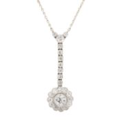 Art Déco Collier mit Altschliffdiamanten 