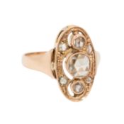 Ring mit Diamanten von zus. ca. 0,35 ct 