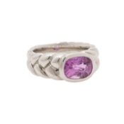 Ring mit pinkfarbenem Saphir von ca. 2,3 ct, 