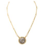 Collier mit griechischer Münze "Tetradrachme"