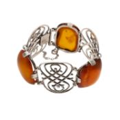 Armband mit transluzentem Bernstein